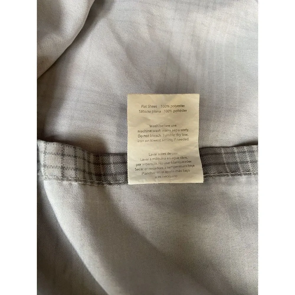 Mainstays Plaid Bed Flat Top Sheet